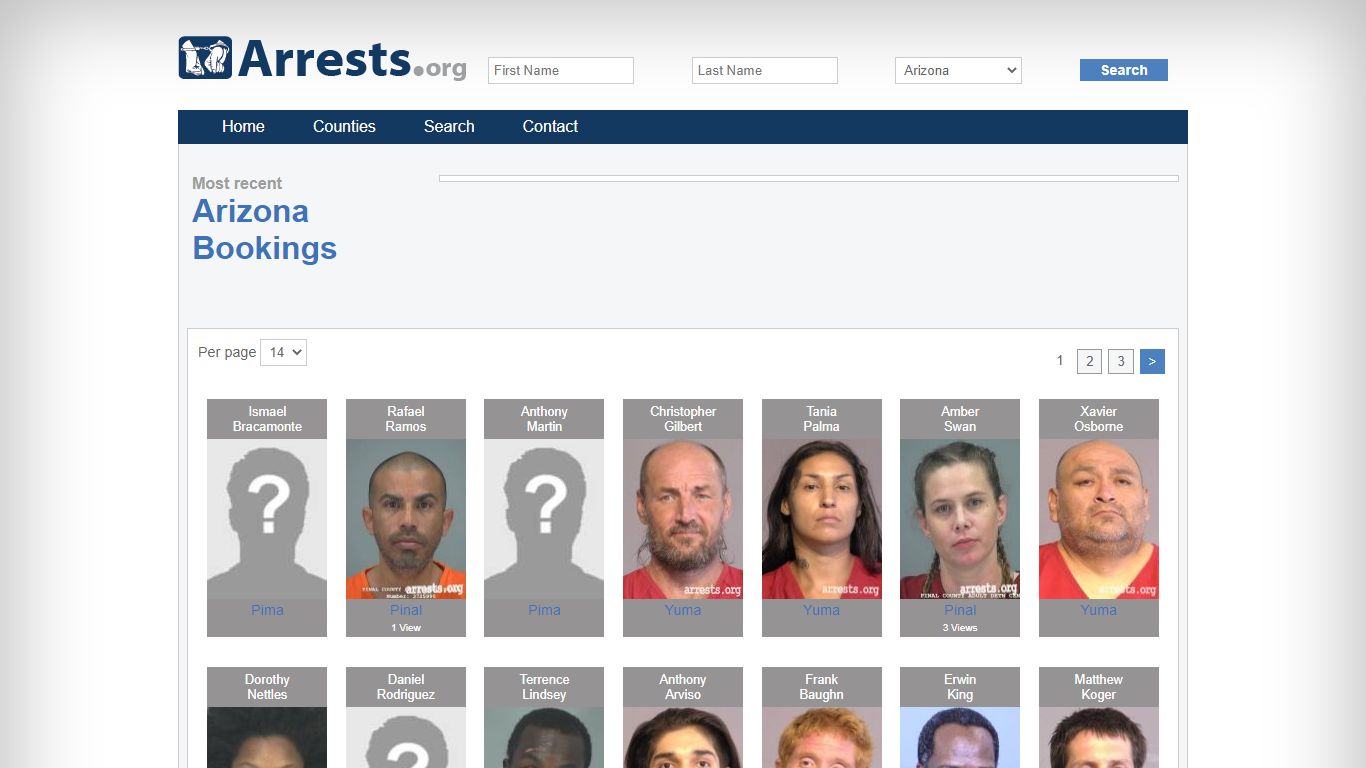 Arizona Arrests and Inmate Search